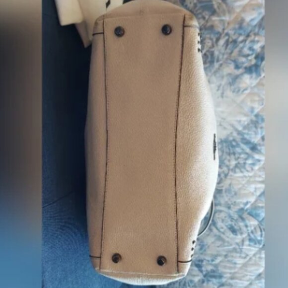 COACH Edie Leather Shoulder Bag Satchel/Shoulder Bag - Picture 7 of 13